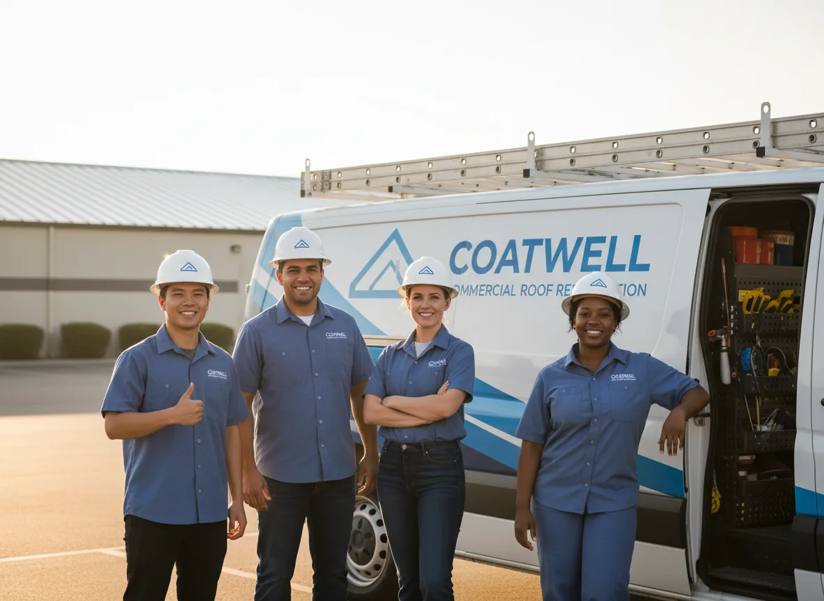 Commercial roof coating company in Bellmont, IL